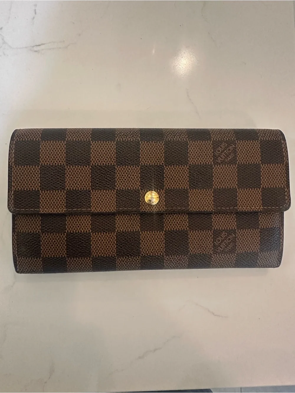 Louis Vuitton Brown Damier Ebene Wallet